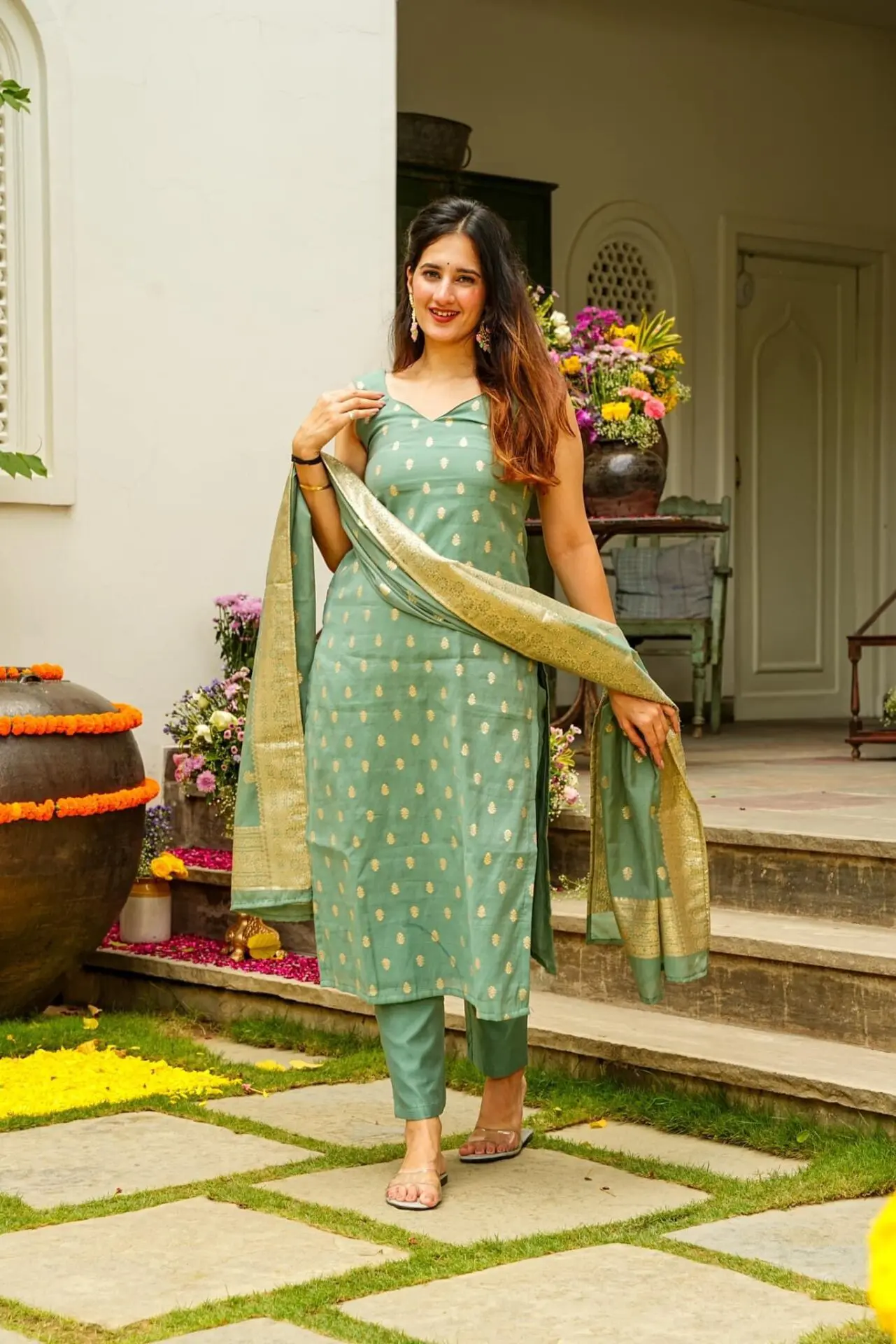 Chanderi Suit